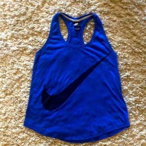 Nike royal blue razor back tank